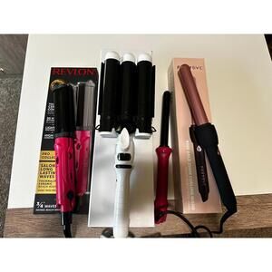 Bundle of 4 Hair Styling Tools: FoxyBae Bondi Boost Revlon NuMe